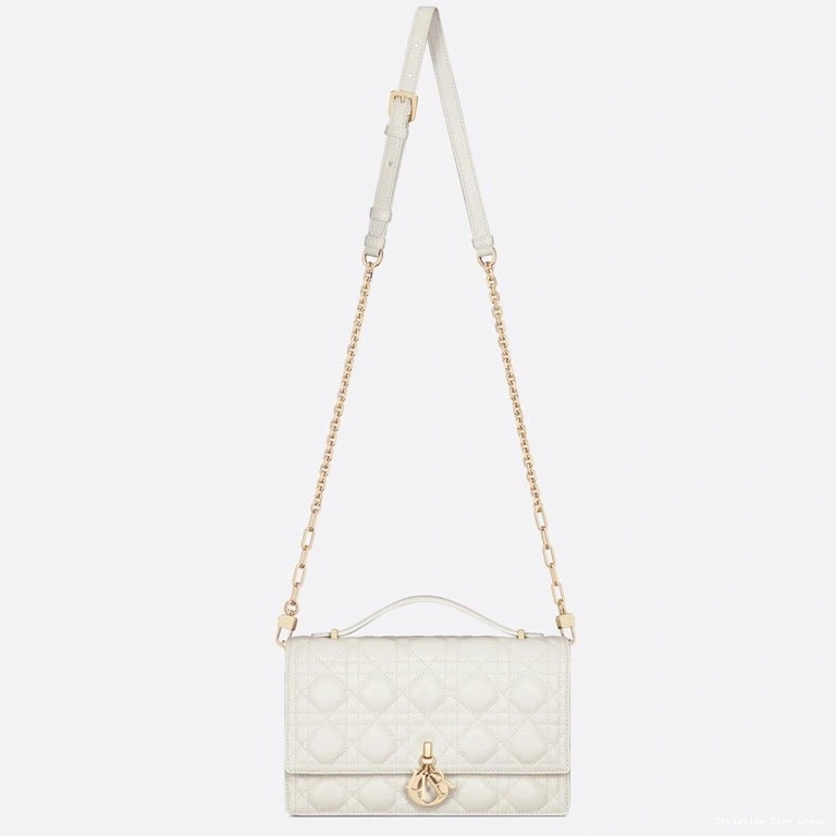 Cheap Miss Top White Lambskin Bag Handle Cannage Small Dior 0805 Luxury